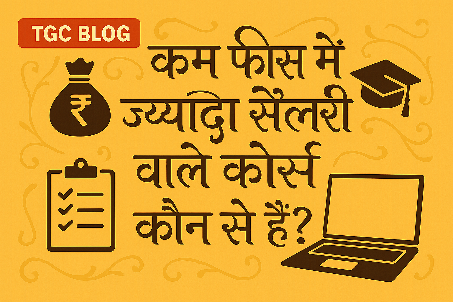 कम फीस में ज्यादा सैलरी वाले कोर्स कौन से हैं?